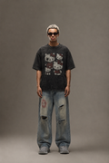 Dark Kitty Chaos Acidwash Tee