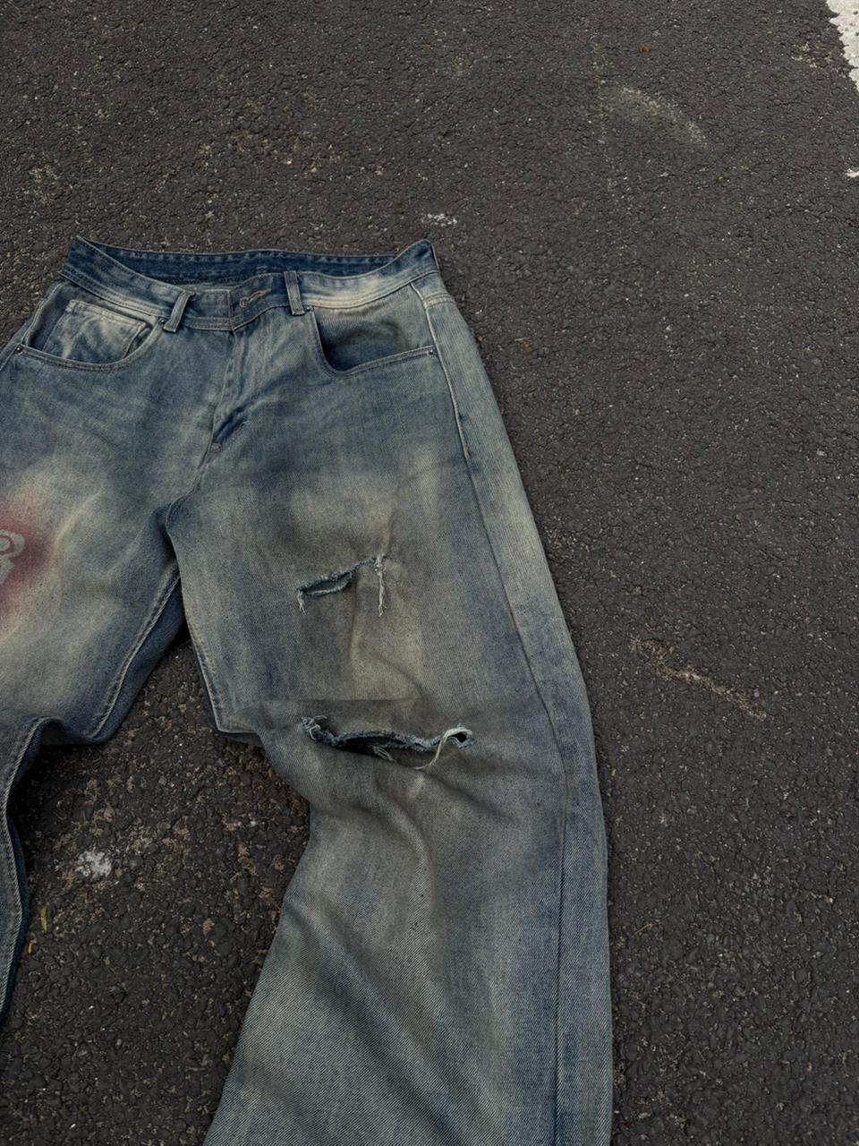 Rust theory relaxed fit jeans