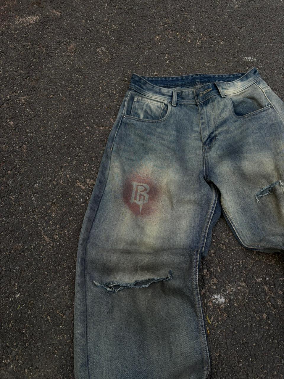 Rust theory relaxed fit jeans